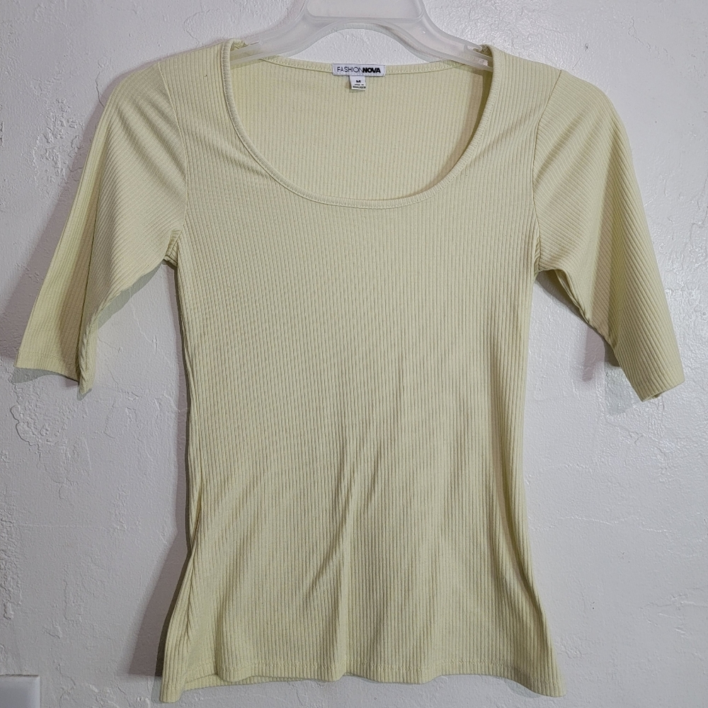 Fashion Nova Yellow Top